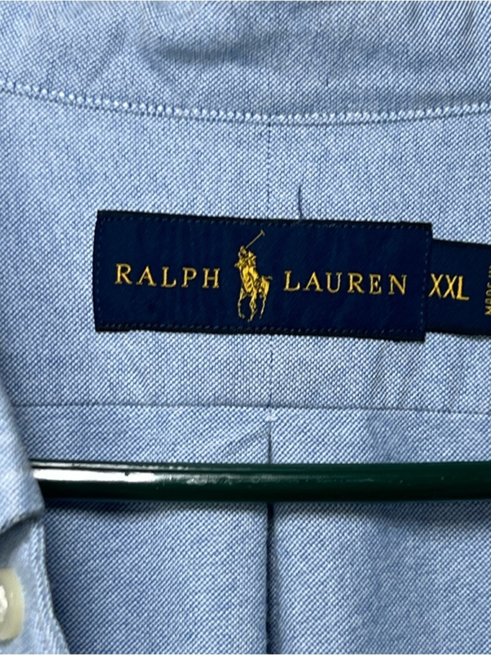 Ralph Lauren Men’s Light Blue Oxford Button Down Shirt XXL Pony Logo Classic Fit - Picture 6 of 13